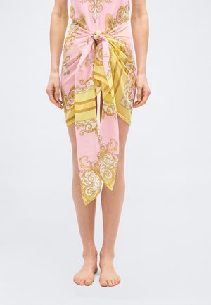 SHORT PAREO PRINTED - Doplnky na pláž - pale yellow/rose quartz