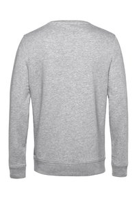Grau Sweatshirt aus weichem Material mit Rundhalsausschnitt, langen Ärmeln, gerippten Bündchen und geradem Saum. Schlichtes Design ohne Muster.