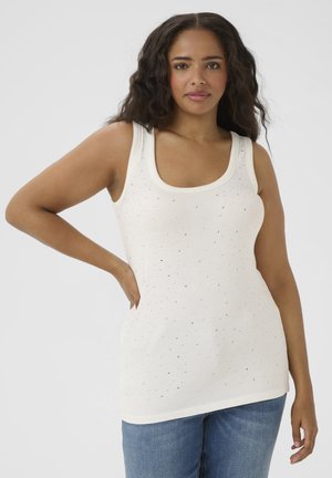 CARINA RHINESTONE - Top - chalk