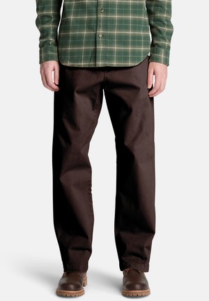 Timberland, TWILL CHINO PANTS (STRAIGHT). - Bukser - dark brown