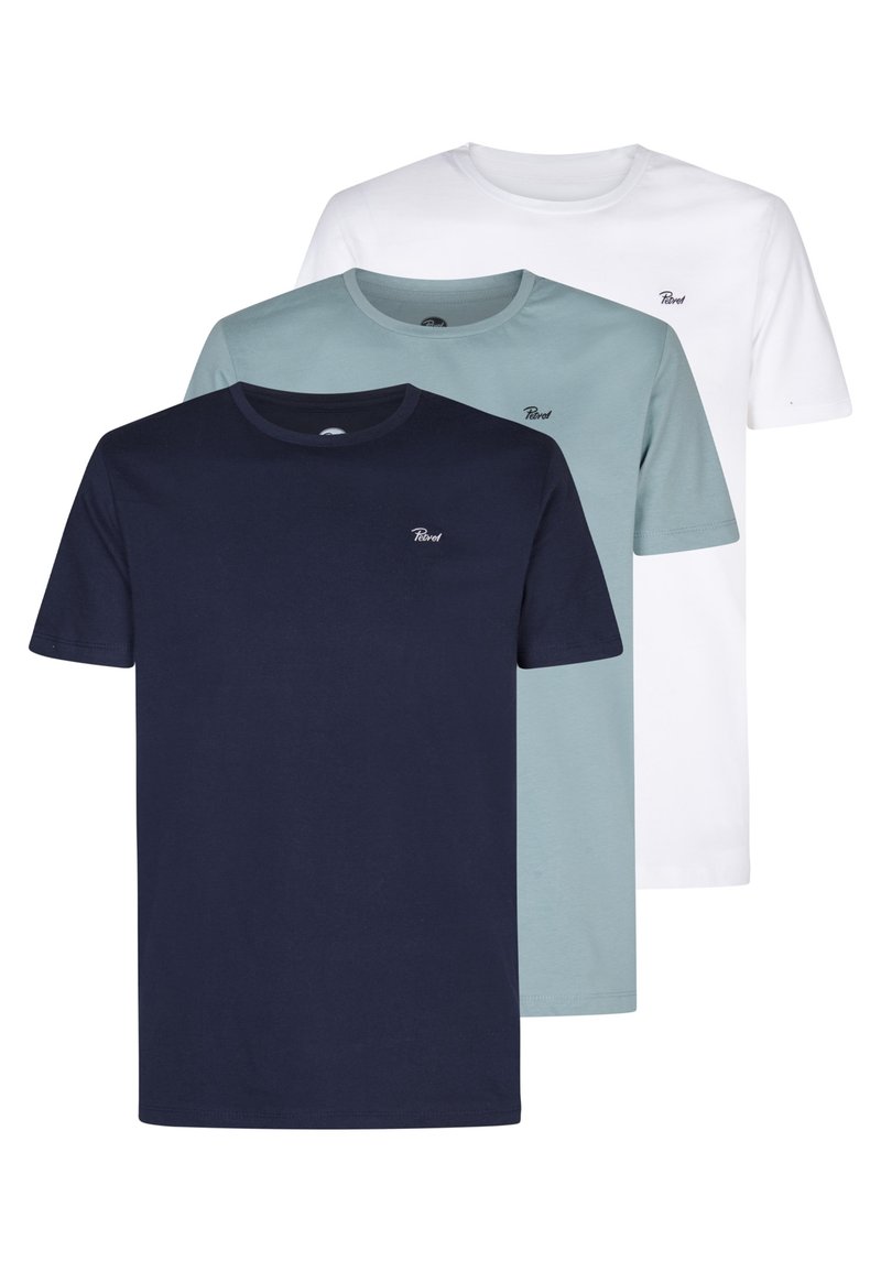 Petrol Industries - 3 PACK SPECIAL - T-shirt basic - navy white ocean, Ingrandire