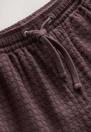 Next REGULAR FIT - TEXTURED DRAWSTRING WAIST - Pantaloni sportivi - burgundy