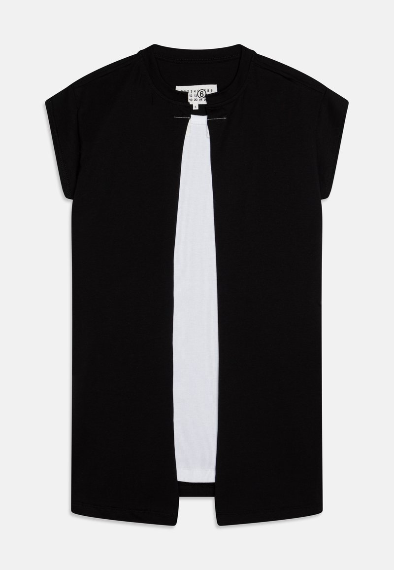 MM6 Maison Margiela Vestito di maglina nero