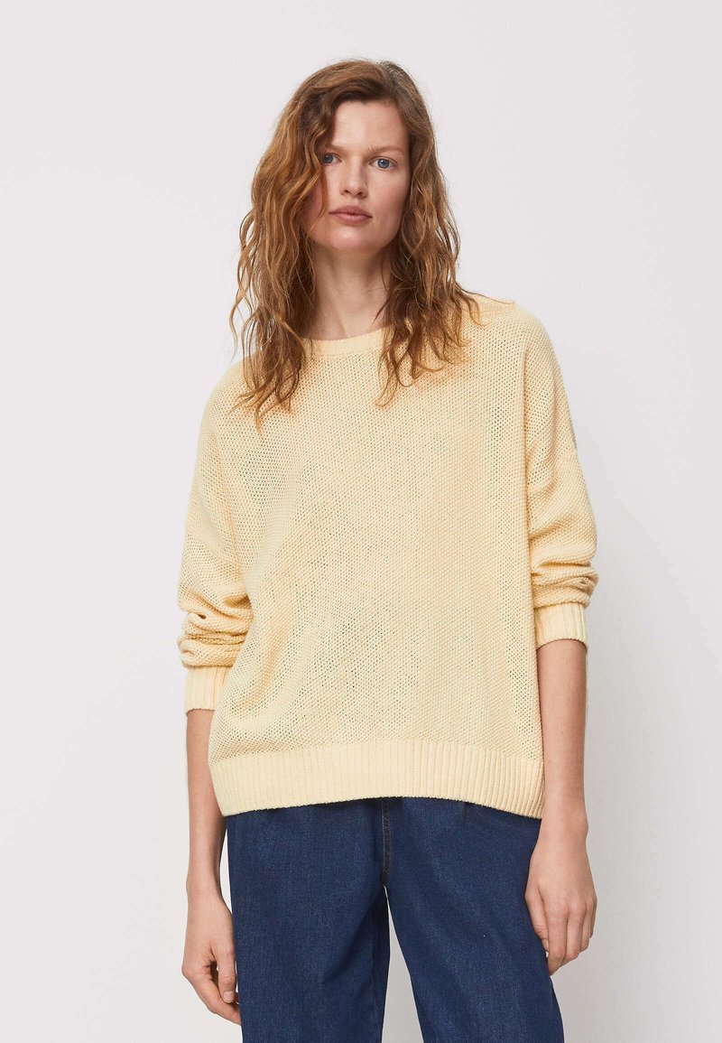 Damen Strickjacken | OYSHO Strickpullover yellow/gelb - CH14401 Damen Strickjacken | OYSHO Strickpullover yellow/gelb - CH14401