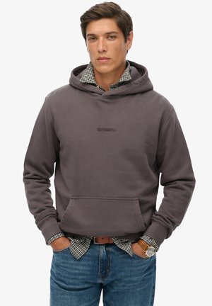 MICRO LOGO - Hoodie - dark pebble grey
