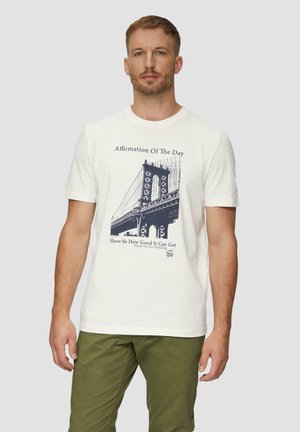 MIT FRONT - T-Shirt print - weiß