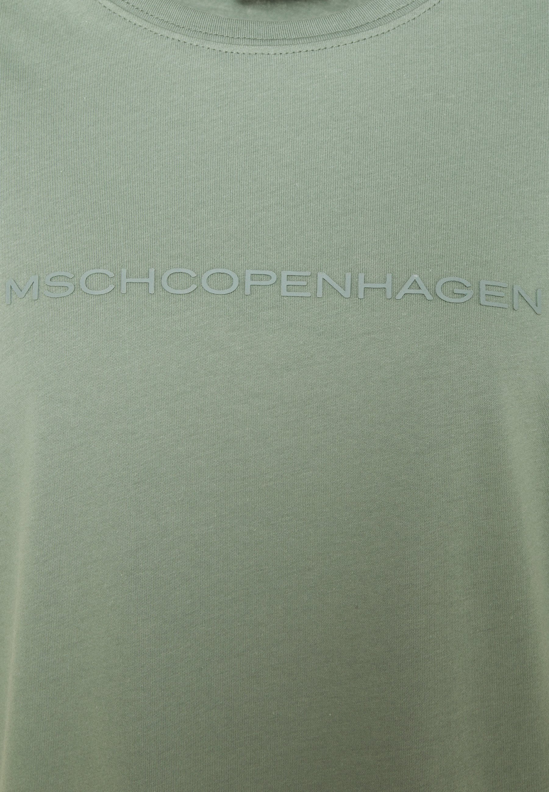 Moss Copenhagen LIV LOGO TEE T shirts med print green Grey Liv Organic Logo Tee Moss Copenhagen T-Skjorter - Dameklær er billig