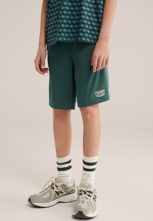 WE Fashion BAD BOYS - Pantaloni scurți - dark green