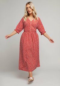 Yours Clothing Abito a camicia - red