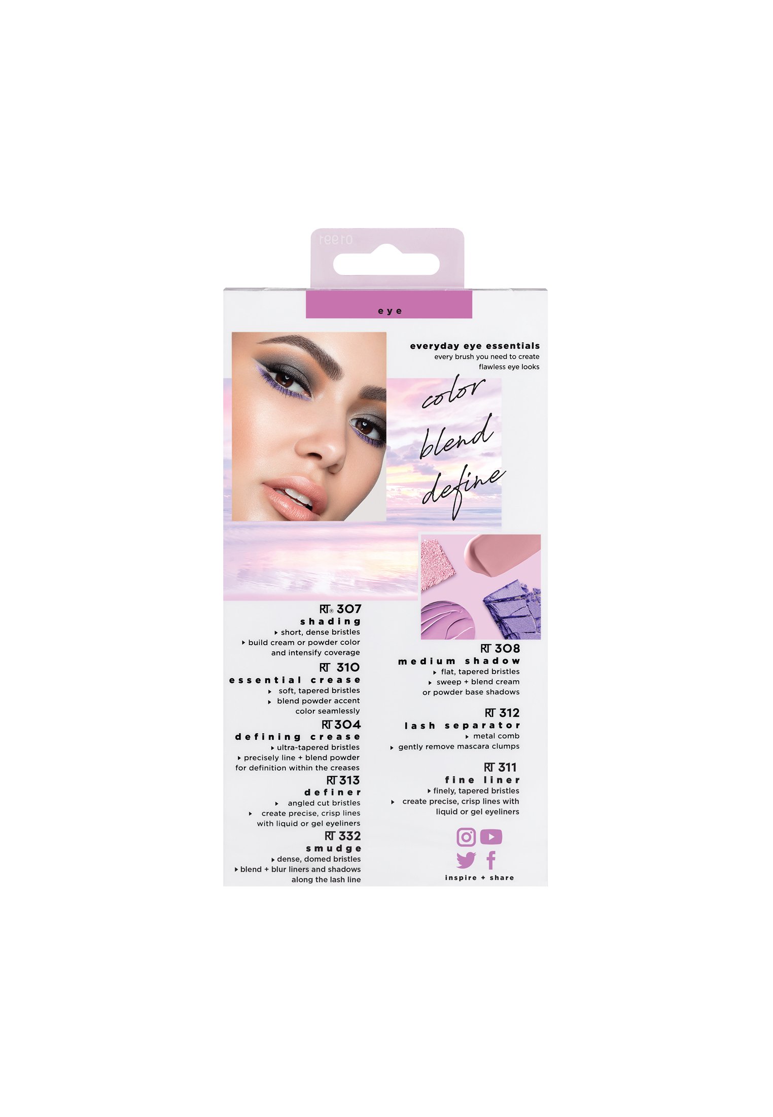 Real Techniques EVERYDAY EYE ESSENTIALS - Kwastenset - - - Zalando.nl