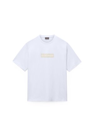 Napapijri, BOX LOGO SS - T-shirts basic - white