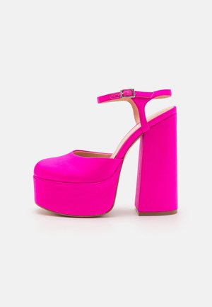 Walk London PHEONIX CLOSED TOE PLATFORM - Ψηλοτάκουνα παπούτσια - pink