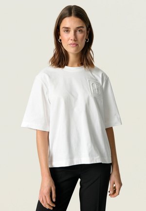 JINA LOGO TEE - Basic T-shirt - broken white