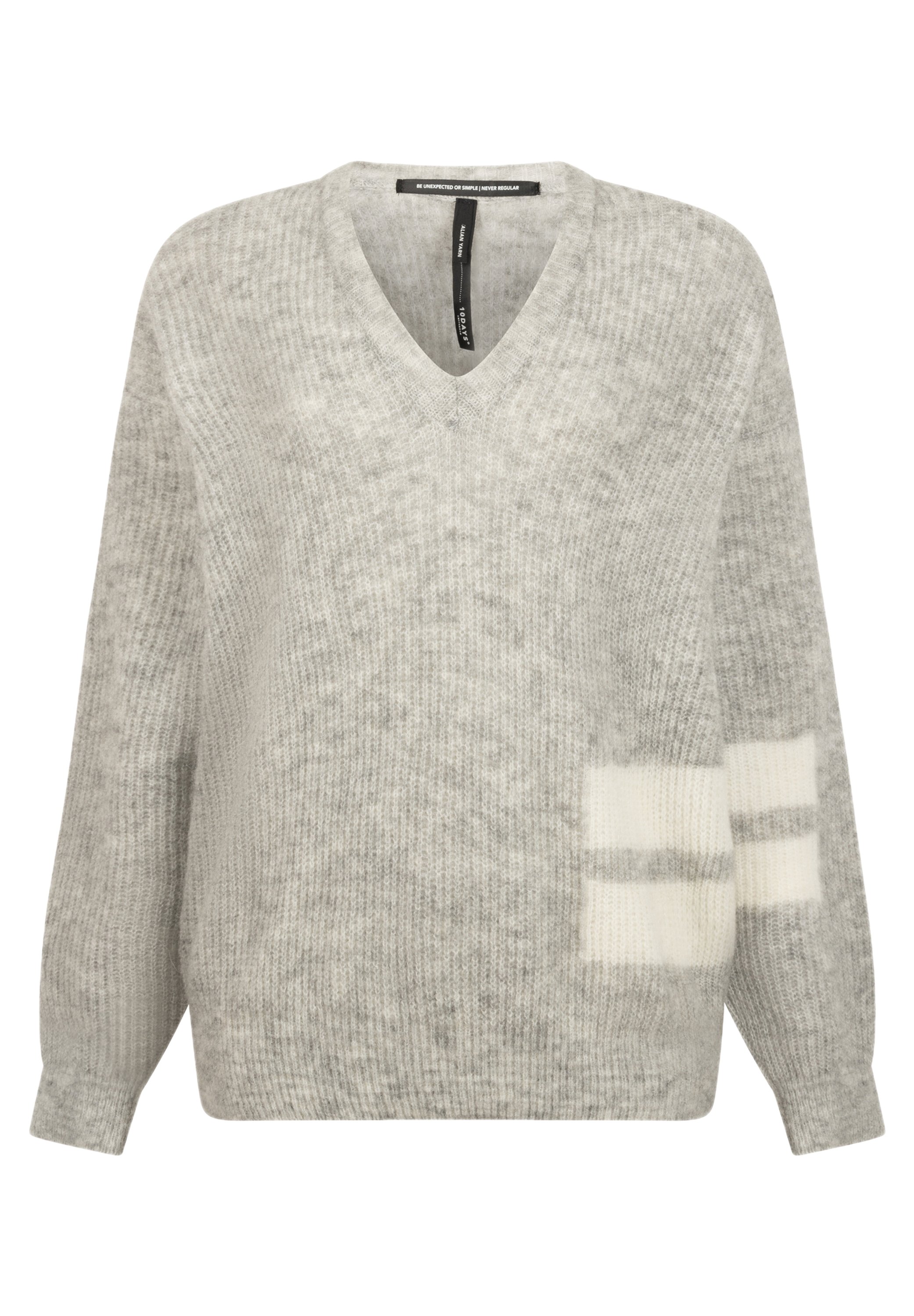 10DAYS Trui - light grey melee/lichtgrijs - Zalando.nl