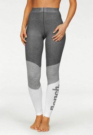 Leggings - Strümpfe - anthrazit-grau-weiß