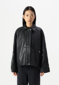 Samsøe Samsøe - SANOK JACKET - Kožnata jakna - black Minijatura 1