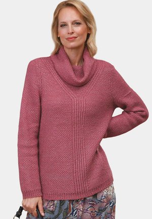 RAFFINIERTER MIT DEZENTEM GLANZ - Strickpullover - blackberry