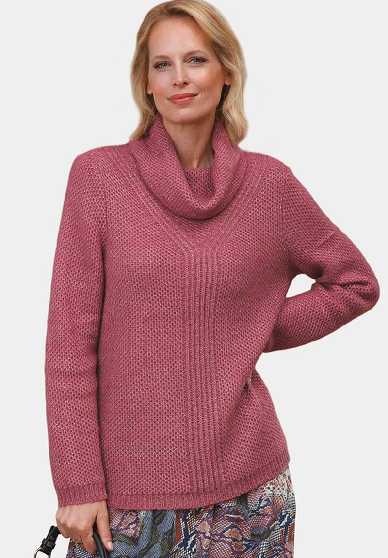 GOLDNER RAFFINIERTER MIT DEZENTEM GLANZ - Strickpullover - blackberry
