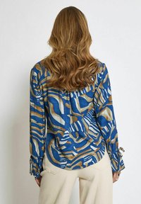 Desires ISA V-NECK LONG SLEEVE - Camicetta - p skydiver blue print