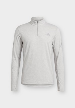adidas Performance, ADI365 ZIP - Langarmshirt - medium grey heather