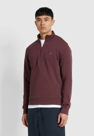 KELLY QUARTER ZIP - Sweater - farah red