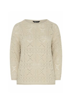 Yours Clothing, WOMEN'S JUMPERS - Pullover - natural