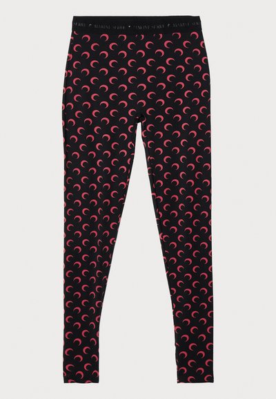 MARINE SERRE MOON - Pajkice – hlače - black/red