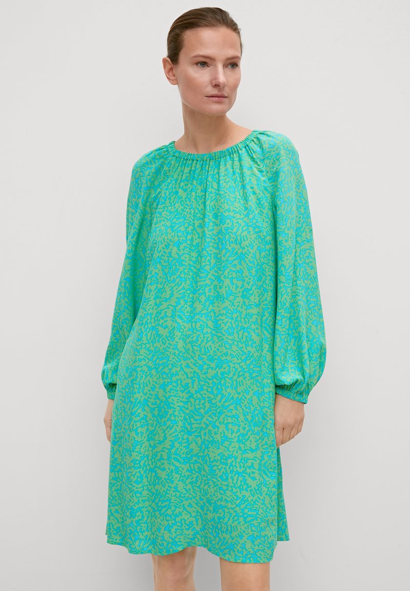 comma MUSTER - Freizeitkleid - ozeangrün