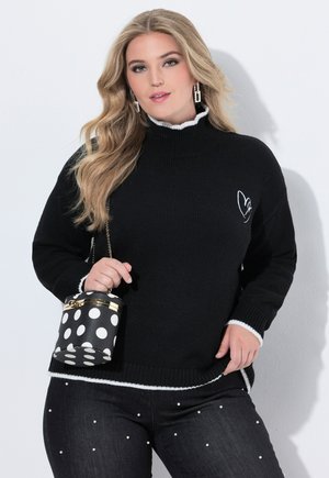 Strickpullover - black