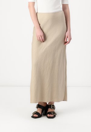 Samsøe Samsøe SAAGNETA LONG SKIRT - Maxiskjørt - white pepper