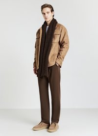 Calliope SHACKET SIMIL CAMOSCIO - Giacca in similpelle - tabacco
