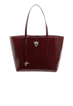 Shopping bag - burgundy red