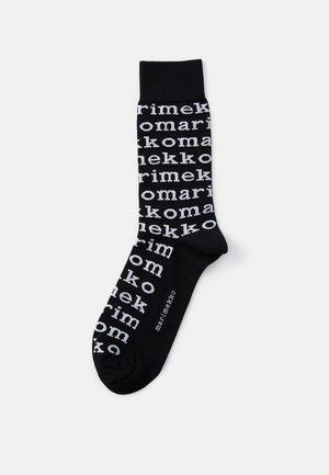 KASVAA LOGO UNISEX - Socks - black/white