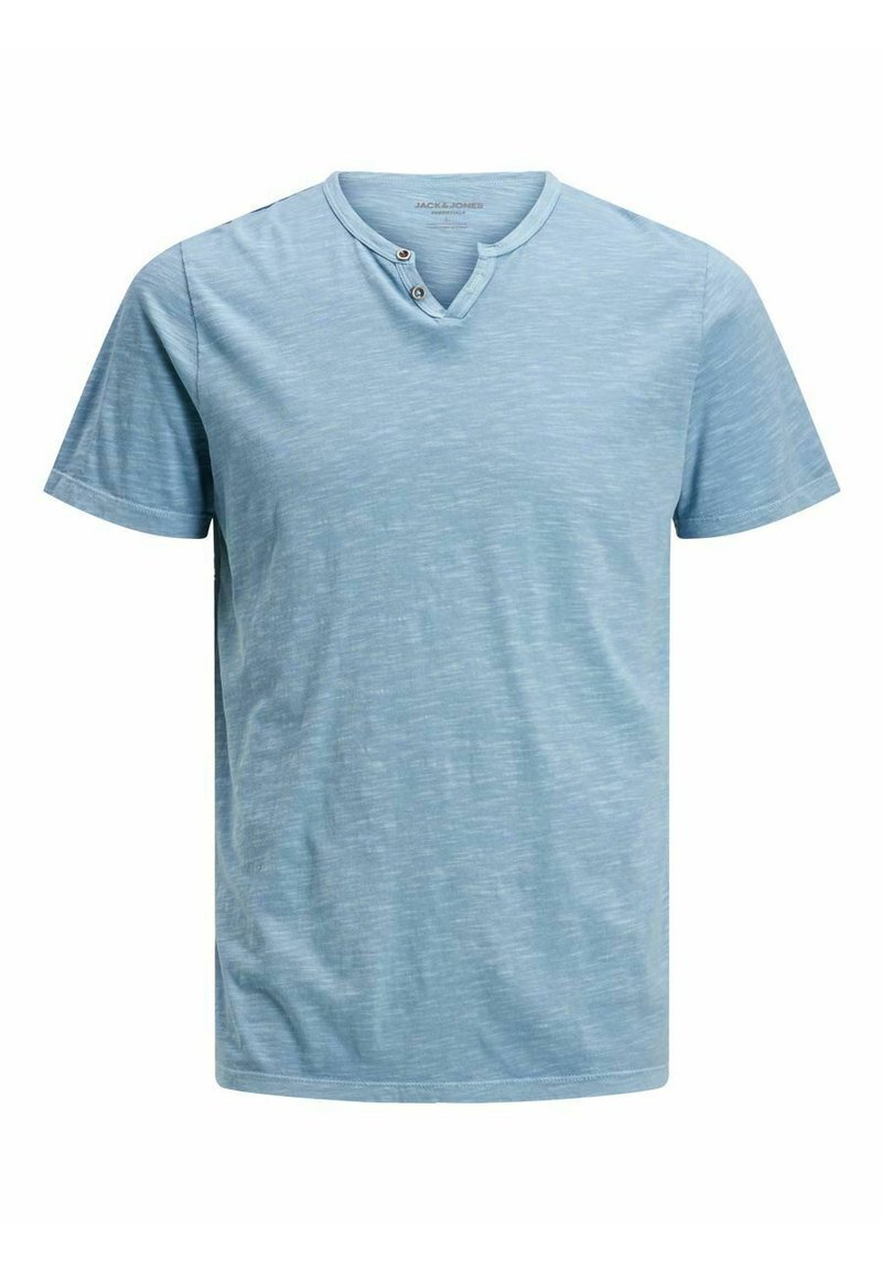 Jack & Jones ESPLIT NECK NOOS - T-shirts basic - faded denim
