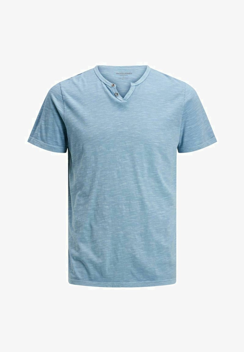 Jack & Jones ESPLIT NECK NOOS - T-shirts basic - faded denim