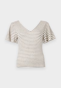VMGINA SHORT - Trükipildiga T-särk - oatmeal/black