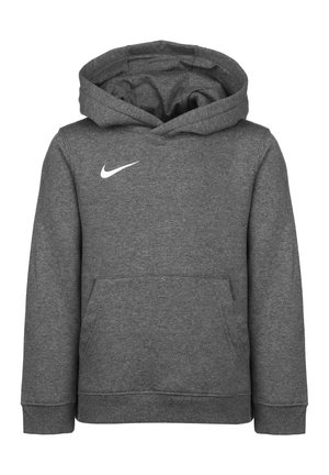 Y NK FLC PARK20 PO HOODIE - Jersey con capucha - charcoal heater white