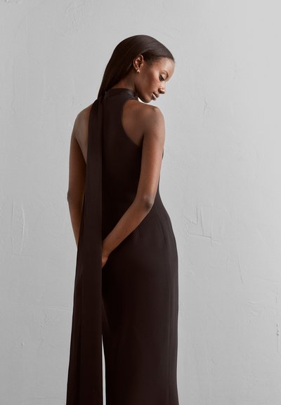 David Koma WRAP EFFECT OPEN LEG GOWN - Cocktail φόρεμα / Φόρεμα για πάρτι - black