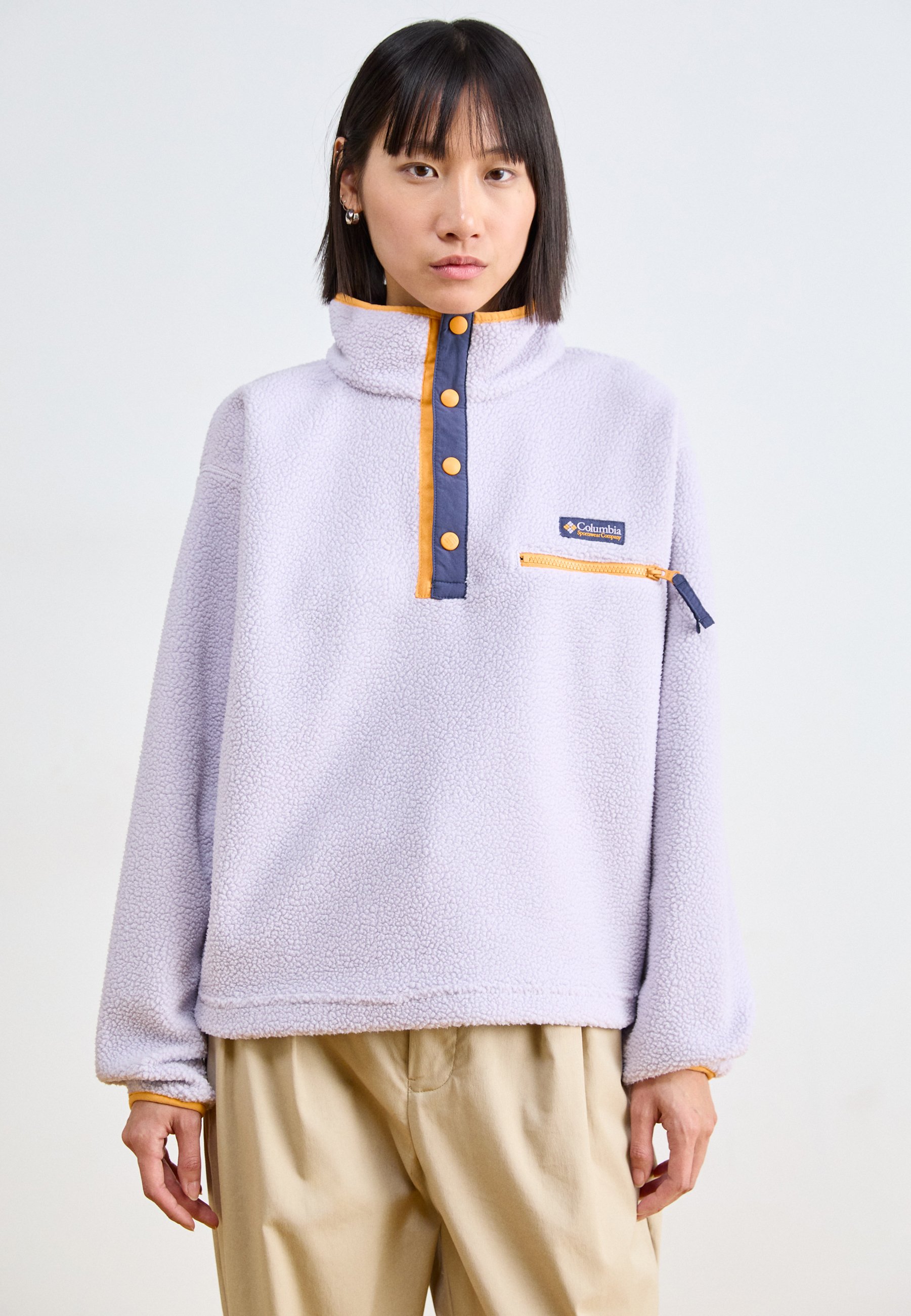 Polaire Demi-zip Femme Glacial IV Violet COLUMBIA
