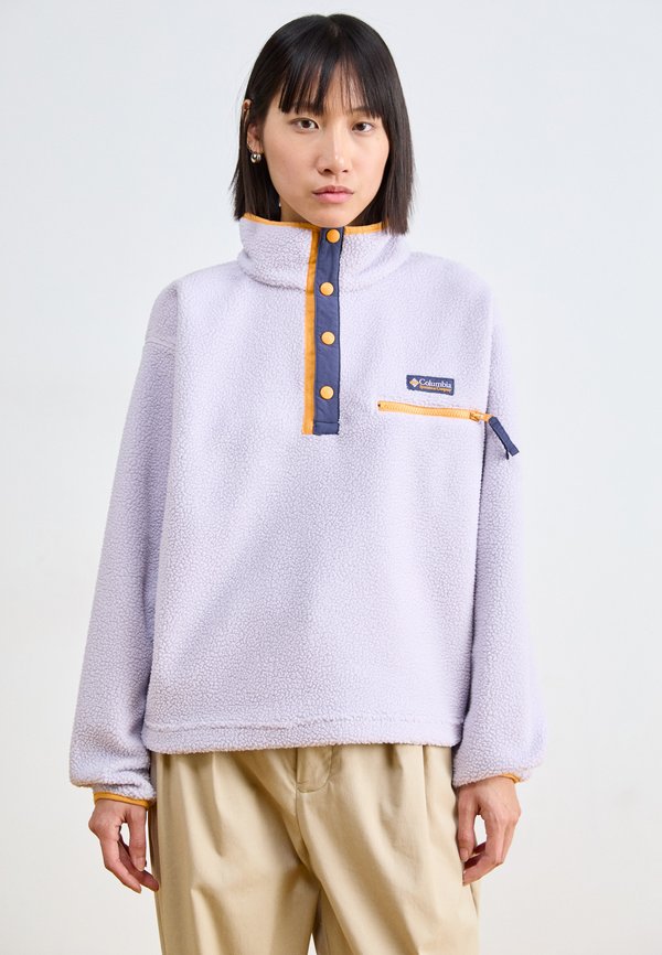 HELVETIA™ CROPPED HALF SNAP - Fleece jumper - lavender pearl