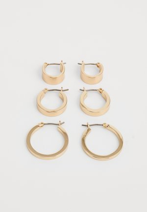 HOOP TRIO 3 PACK - Ohrringe - gold-coloured