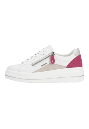 Baskets basses - white rose magenta silver white