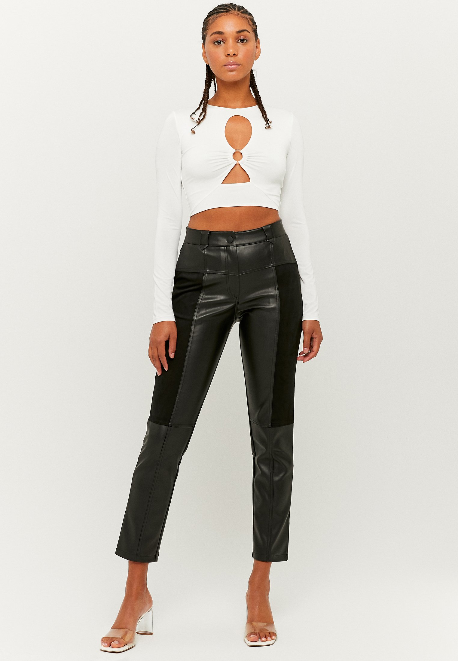 TALLY WEiJL HIGH WAIST - Pantaloni - black/nero - Zalando.it