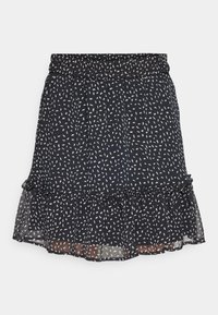VIBRITANJA DOT SHORT SKIRT - Miniszoknya - black beauty/dot egret