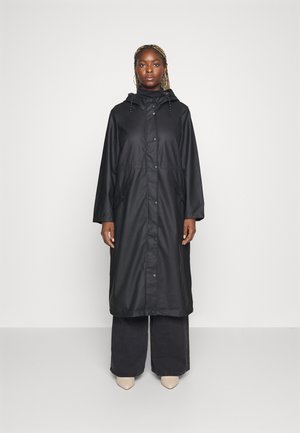 VMMALOU LONG COATED JACKET - Bunda z umělé kůže - black