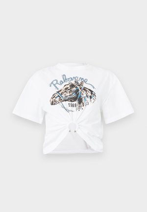 Rabanne T-shirt estampada - white