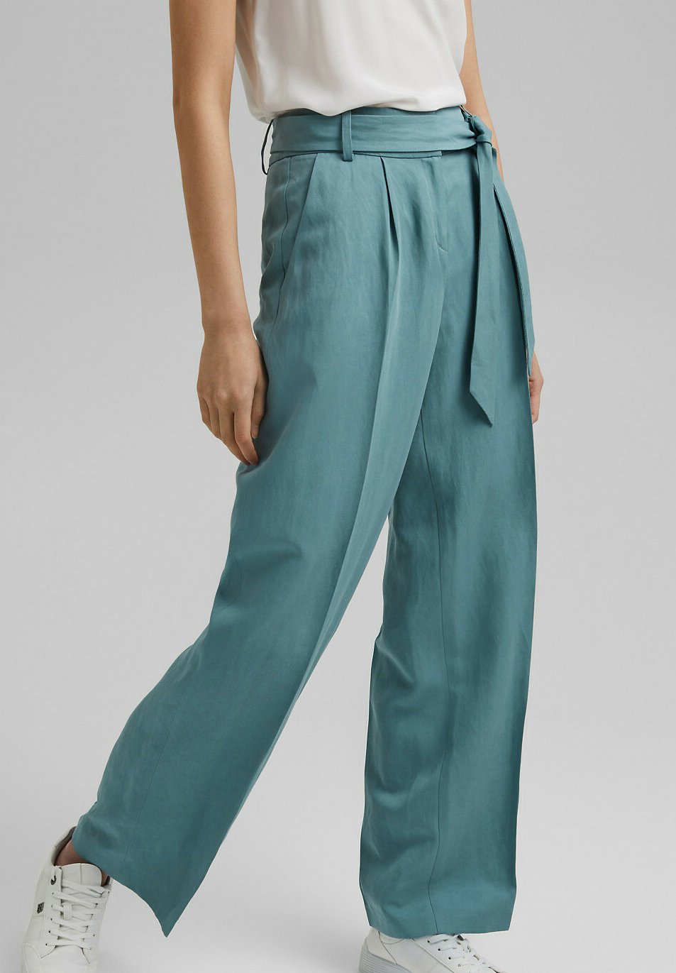 Esprit Collection Broek - dark turquoise/Turquoise - Zalando.nl