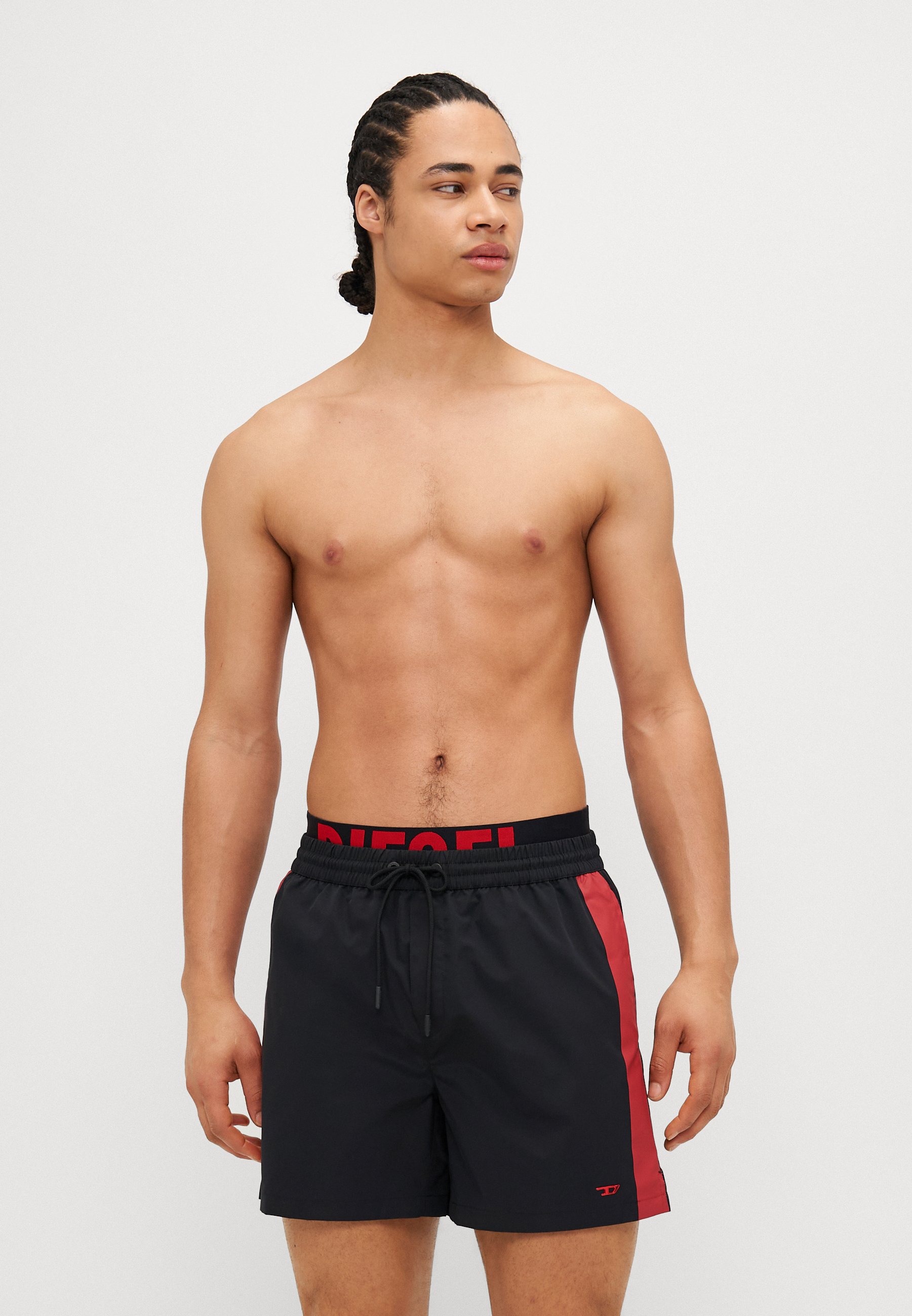 【DIESEL】Visper-41-D-Pop◆ウエストロゴ入り◆スイムショーツ ホワイトスイムショーツ Visper-41-D-Core | WE IN STYLE