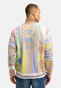Carlo Colucci ROUNDNECK UNISEX - Strickpullover - weiß