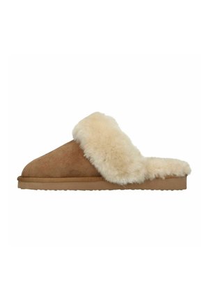 Manfield Pantolette flach - cognac